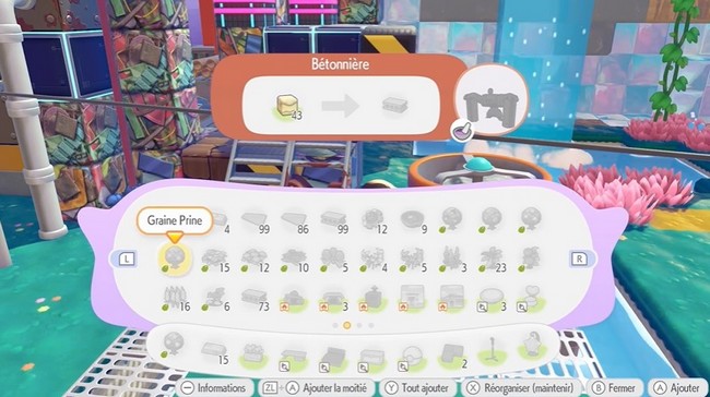 béton dans Pokémon Pokopia
