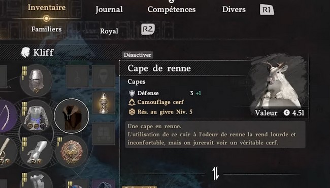 cape de renne Crimson Desert