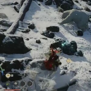 emplacement Ours Blanc aux Crocs Glacés dans Crimson Desert