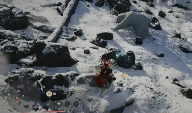 emplacement Ours Blanc aux Crocs Glacés dans Crimson Desert