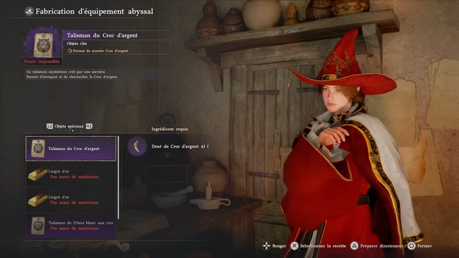 talisman de Croc d'Argent Crimson Desert