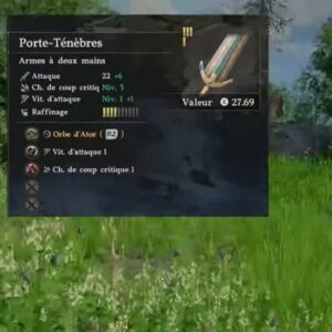 Épée Porte Ténèbres Crimson Desert