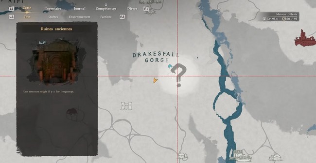 énigme des Ruines de la Gorge de Dracomort dans Crimson Desert