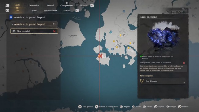 Aesérion, Le grand serpent Crimson Desert-1