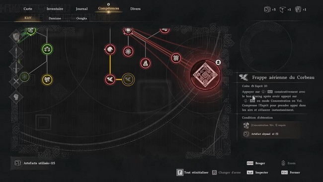 Crimson Desert-Frappe aérienne du Corbeau
