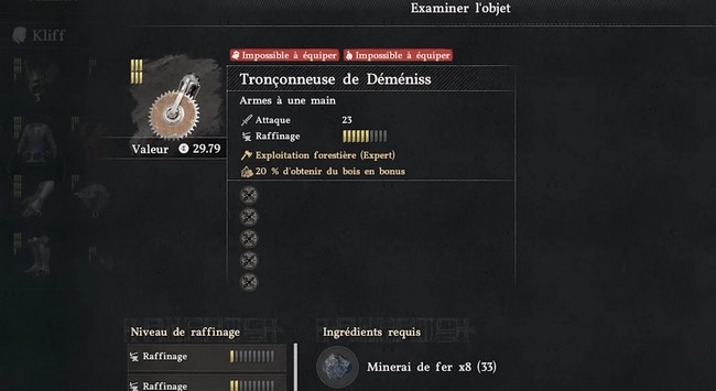 améliorer la tronçonneuse