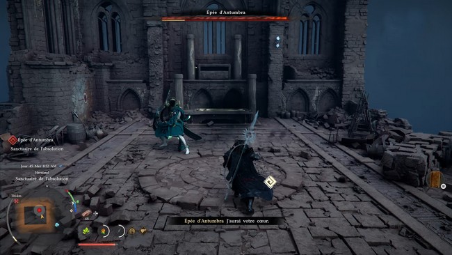 Emplacement du Boss l'Épée d'Antumbra dans Crimson Desert