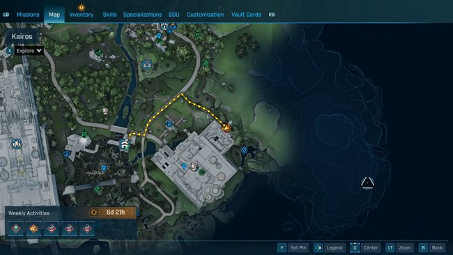 Emplacement du Marché Noir de Maurice 2 au 9 avril 2026 Borderlands 4