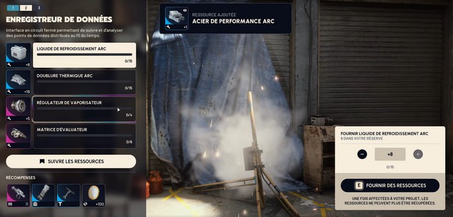 Enregistrement des données ARC RAIDERS