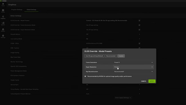 Mise à jour des pilotes Nvidia