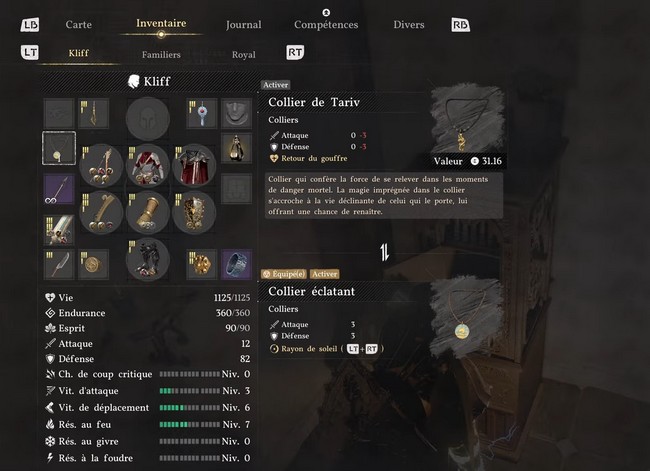 collier de Tariv Crimson Desert