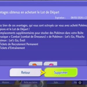 le lot de départ Pokémon Champions