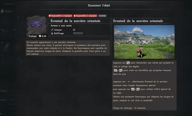 Éventail de la Sorcière Orientale dans Crimson Desert