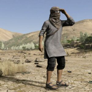 Un survivant en vêtements légers sous le soleil de Nasdara dans DayZ Badlands