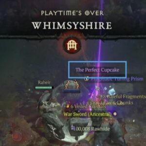 The Perfect Cupcake apparaît dans le butin de Whimsyshire dans Diablo 4