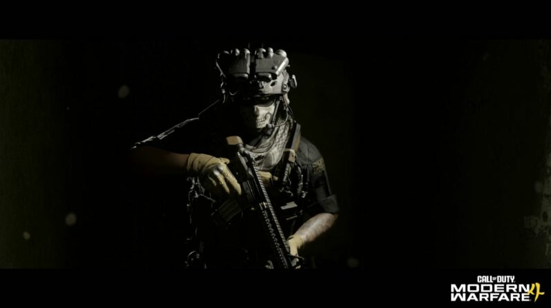 Ghost équipé de lunettes de vision nocturne dans Modern Warfare 4