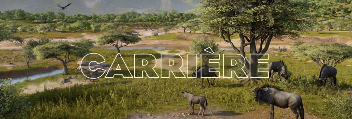 Réserve naturelle et animaux dans le mode Carrière de Planet Zoo 2