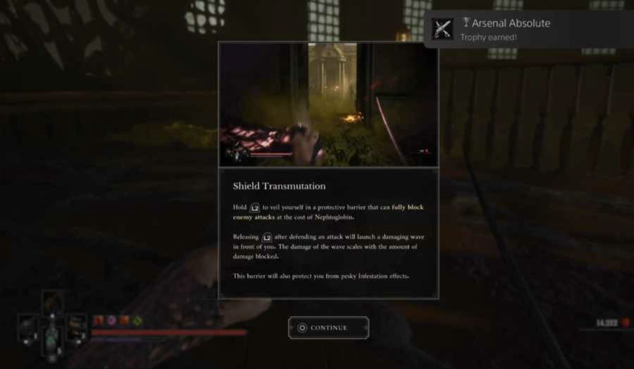 Tutoriel du pouvoir Shield Transmutation et de sa barrière protectrice