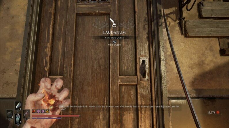Porte où commence la quête Laudanum dans Valor Mortis