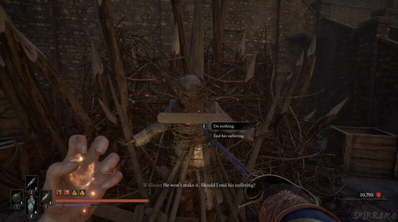 Choix Do nothing et End his suffering face au soldat de Misericorde dans Valor Mortis