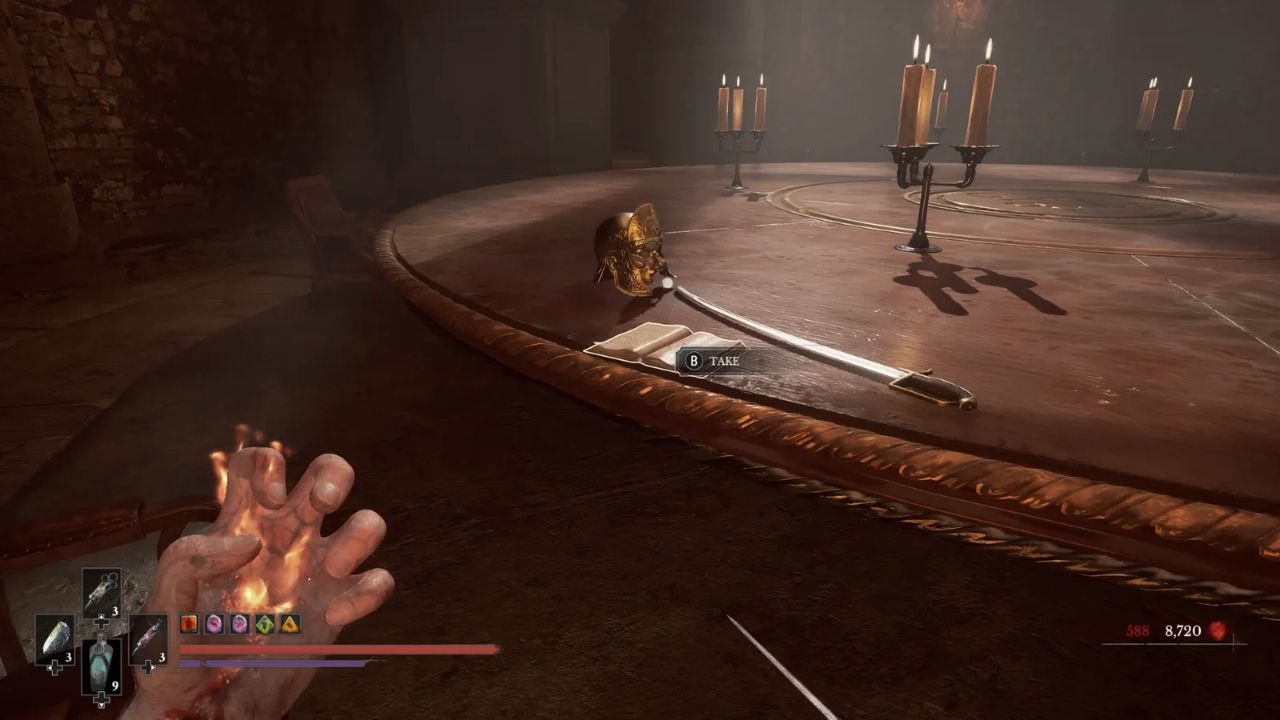 Document à récupérer sur la grande table dans la salle secrète de The Oathbound